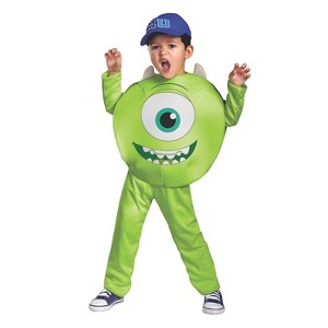 Disguise Toddler Boys' Classic Monsters University Mike Jumpsuit Costume - 1 of 2
