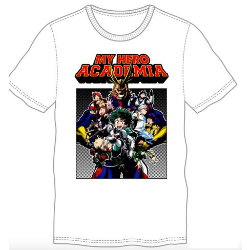 My Hero Academia Men's White T-shirt Tee Shirt : Target
