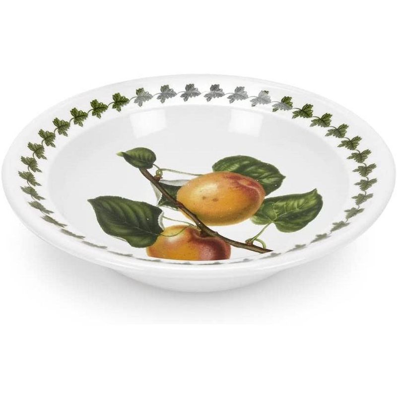 Portmeirion Pomona Oatmeal Soup Bowl, Set of 6, Made in England - Assorted Fruits Motifs,6.5 Inch, 4 of 8
