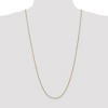 Black Bow Jewelry 1mm, 14k Yellow Gold, Solid Franco Chain Necklace - 2 of 4