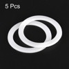 Unique Bargains Coffee Machine Replacement Parts Silicone Rings White 5 Pcs - 3 of 3