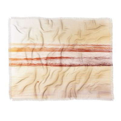Bree Madden Sunset Tangerine Woven Throw Blanket - Deny Designs