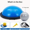 23In 1600 Lbs Half Balance Ball , Inflatable Half Ball Balance Trainer with 2 Bands, Pump, Extra Ball Included - 3 of 4