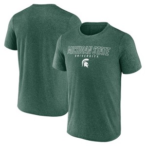 NCAA Michigan State Spartans Men's Heather Poly T-Shirt - 1 of 3