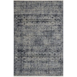 Nuloom Kattie Geometric 5x8 Indoor Area Rug for Living Room Bedroom Dining Room Kitchen, Blue/Ivory - 1 of 4