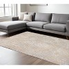 Beige and White Abstract Non Skid Area Rug - 2 of 4