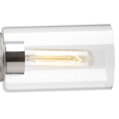 Antique Nickel 2-Light Dimmable Swing Arm Vanity Fixture