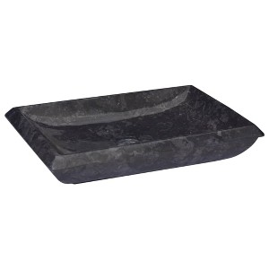 vidaXL Sink Black 19.7 in.x13.8 in.x3.9 in. Marble - 1 of 4