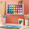 Bright Creations Paint Bottle Organizer with 28 Compartments for Artists Craft Supply Storage, Artwork and Painting (White, 12.5 x 3.5 x 7.4) - 2 of 4