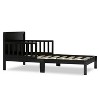 Dream On Me Brookside Toddler Bed with low-to-floor design, safety guardrails, and durable pine wood frame for a safe toddler transition - 4 of 4