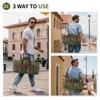 Unique Bargains Canvas Leather Accents Expandable Multi-Pocket Duffel Bag 20" x 9.8" x 11" - 2 of 4