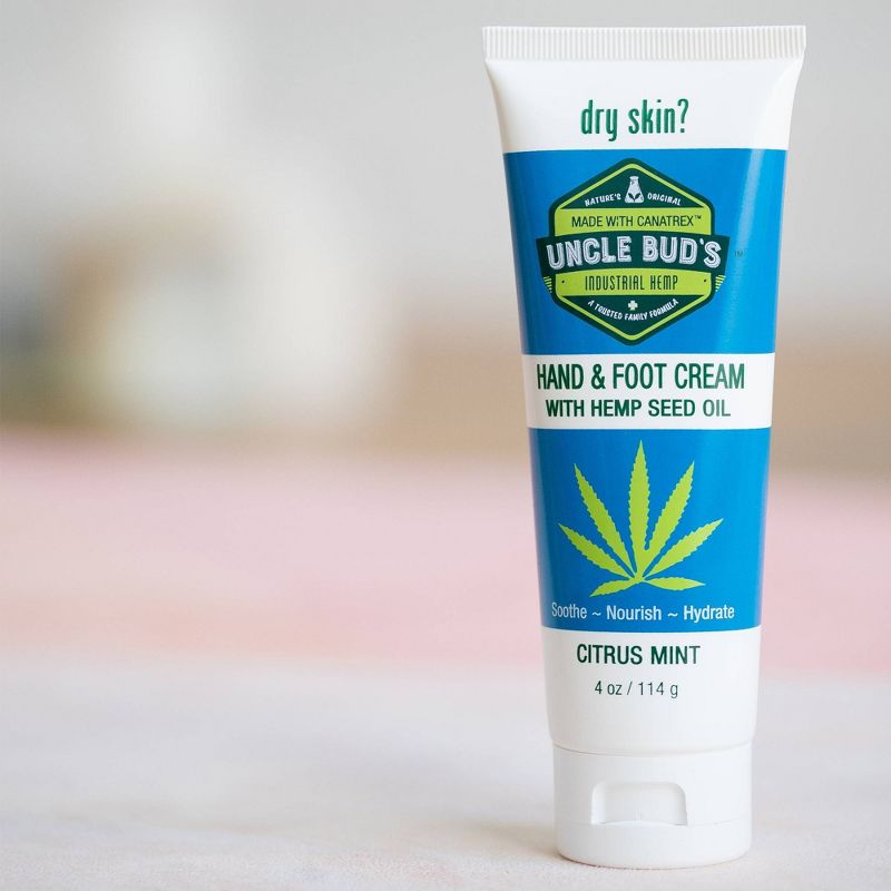 Uncle Bud&#39;s Hemp Hand and Foot Cream Citrus &#38; Mint - 4oz, 5 of 6