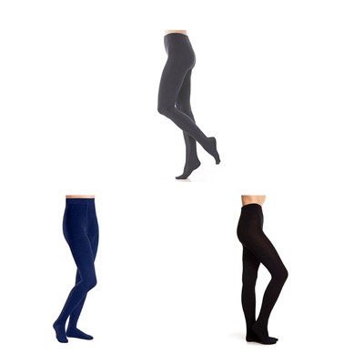 Nicole Miller Fleece Lined Seamless Leggings - Black - S/M – Trendilize