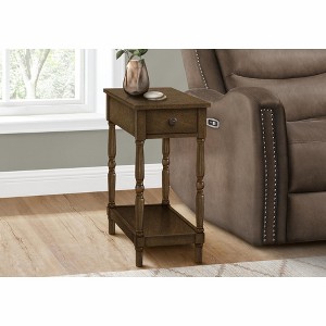 NicBex Classic Style Nightstand with 1 Drawer Bedside Table with Turned Legs End Table for Living Room, Bedroom, Espresso - 1 of 4