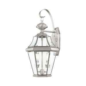Livex Lighting Georgetown 2 - Light Wall Light in  Brushed Nickel - 1 of 2
