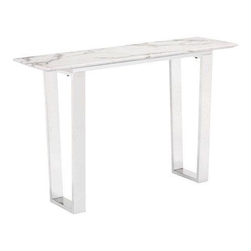 Marble console outlet table target