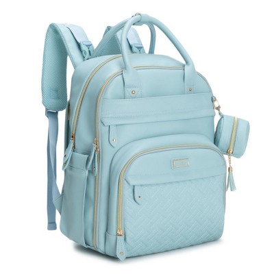 BabbleRoo Premium Vegan Leather Diaper Bag Backpack, Travel Backpack, Spacious & Stylish Nappy Organizer