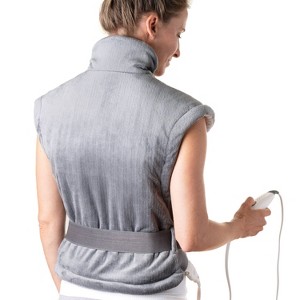 Pure Enrichment PureRelief XL Extra-Long Back and Neck Heating Pad - 29" x 24" - Gray - 1 of 4