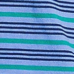 chicory blue/emerald stripe