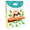 Big Dot of Happiness Let’s Hang - Sloth - Baby Shower or Birthday Gift Favor Bags - Party Goodie Boxes - Set of 12 - 3 of 4