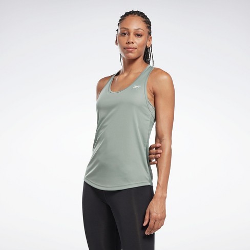 Reebok Workout Ready Mesh Back Tank Womens Athletic Tank Tops Harmony Green : Target