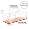 Acrylic Makeup Brush Organizer Compartment Office Organizers for Desk - Elavain - 2 of 4