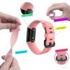 Zodaca Silicone Watch Band Compatible with Fitbit Charge 3, Charge 3 SE (Small), and Charge 4, Fitness Tracker Replacement Bands, Pink - 4 of 4