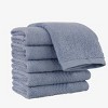 PiccoCasa Luxury Washcloth Soft and Absorbent 100% Cotton for Daily Use 6 Piece - 2 of 4