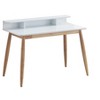 NicBex Home Office Desk 43" L Morden Writing Desk with Open Storage Compartments and Wooden Frame for Office, Study, Living Room - 3 of 4