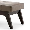NicBex 40.2" Storage Bench Rectangle Mid Century Faux Leather Tufted Ottoman Bench for Bedroom, Entryway - 4 of 4