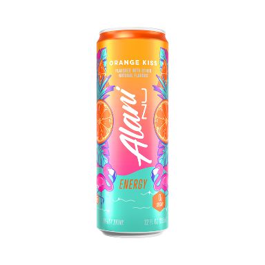 Alani Orange Kiss Energy Drink -12 fl oz: Gluten-Free, Vegan, Caffeinated