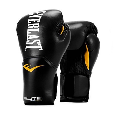 Everlast Pro Style Elite Exercise Workout Training Boxing Gloves for Sparring, Heavy Bag and Mitt Work, Size 9 Ounces, Black