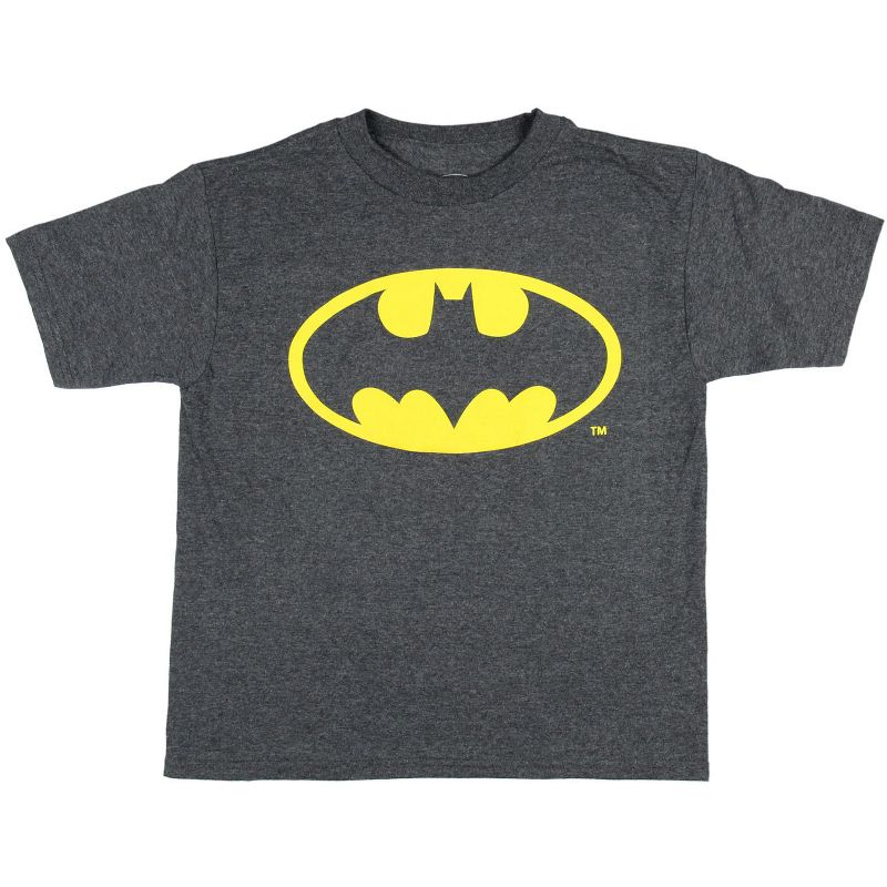 Batman Boys Shirt Classic Logo Bat Symbol Officially Licensed T-Shirt, 1 of 3
