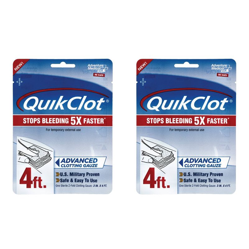 QuikClot 3&#39;&#39;x4&#39;&#39; Guaze Pad - 2pk, 1 of 7
