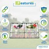 Ogrow Deluxe Walk-In Greenhouse / Bloomhouse / Seed Starter with Tiers and Shelves - 4 of 4