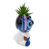 Silver Buffalo Disney Lilo & Stitch Elvis 6-Inch Ceramic Mini Planter With Artificial Succulent - 3 of 4