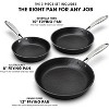 Imarku Professional Non Stick Frying Pan, 3 Sizes-8,10,12 Inches Cast Iron Skillets, Dishwasher&Oven Safe, Even Heat Conduction Minimal Oil,Free-PFOA - 3 of 4