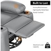 Oversized Swivel Recliner Chair with Heat & Massage - 360° Rotation Manual Rocking Chair - 4 of 4