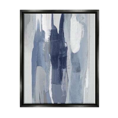 Stupell Industries Layers of Blue and White Abstract Movements