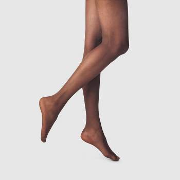 Women's 20d Sheer Tights - A New Day™ Cocoa L/xl : Target
