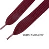 INSPIRE CHIC Flat Thick Wide Solid Color Shoe Laces for Athletic Sneakers Boots 1 Pair - 2 of 4