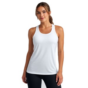 Galaxy By Harvic Women's Moisture Wicking Racerback Tank - 1 of 4