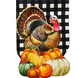 Briarwood Lane Fall Garden Flag 12x18 For Outdoor Harvest Turkey Burlap For Fall Garden Flag Flags For Outside - 1 of 4