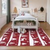 Runner Rug, Washable Rug for Home Decor, Soft Low Pile Christmas Rugs with Xmas Tree - 3 of 4