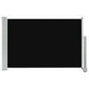 vidaXL Side Awning Black fabric, Grey steel frame - 2 of 4