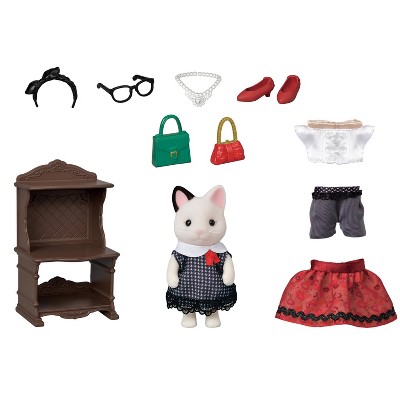 Calico Critters Tuxedo Cat Fashion Playset