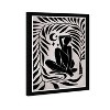 Wynwood Studio 15" x 21" Astral Moonlight Framed Wall Art Print Black: Modern Digital Art, Vertical Orientation - 2 of 4