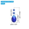 Unique Bargains Hanging Ornament DIY Craft Prisms Teardrop Suncatchers 3.35" x 0.87" 10 Pcs - 2 of 4