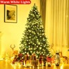 7.5ft Pre-lit Holiday Artificial Christmas Tree W/1500 Branch Tips & 400 Warm Lights - 2 of 4