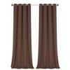 GoodGram 2 Pack Hotel Thermal Grommet 100% Blackout Window Curtain Panels - 2 of 2